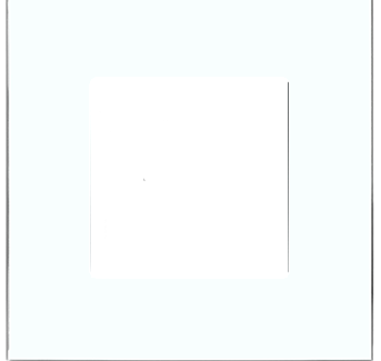 SOL White Glass  Cover 1 Gang  UK  Size