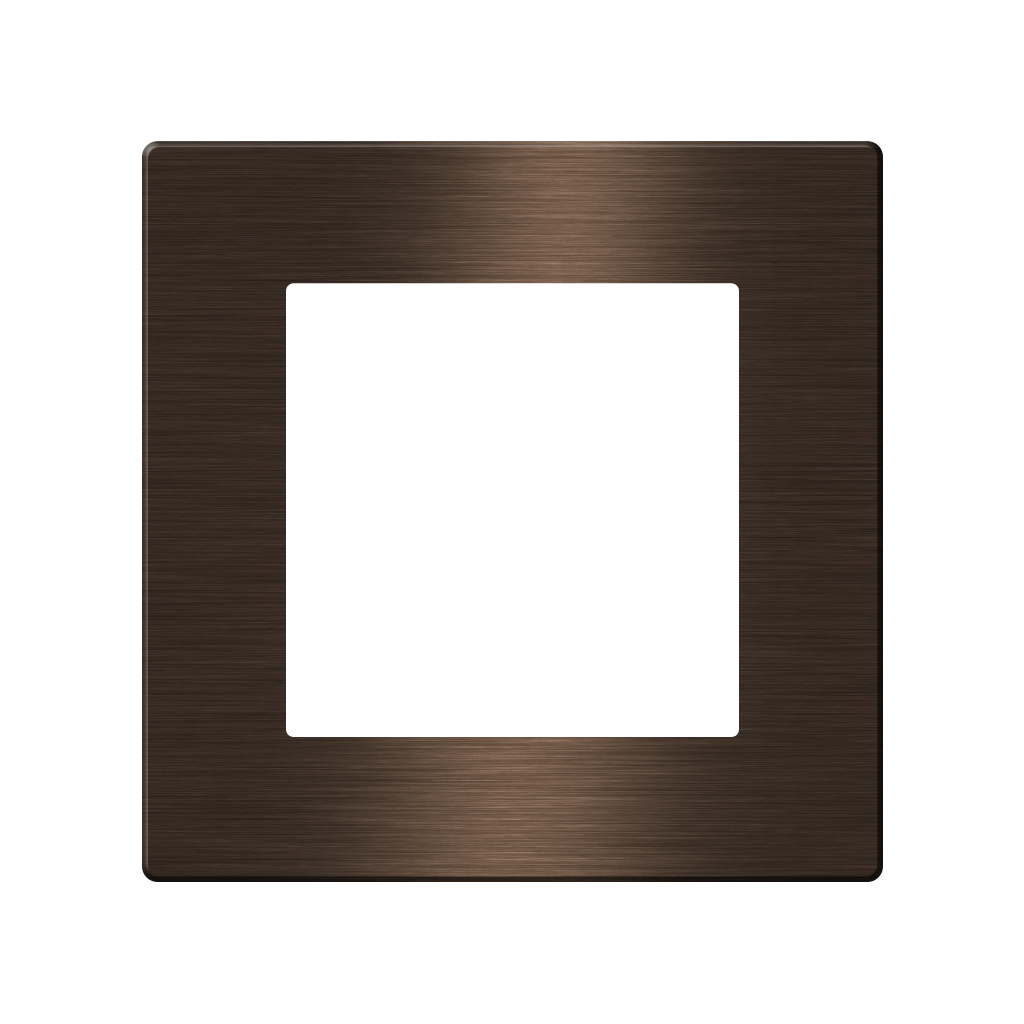 CLK-COV1-GOL Click Brushed Aluminum Cover 1 Frame   UK  Size, gold