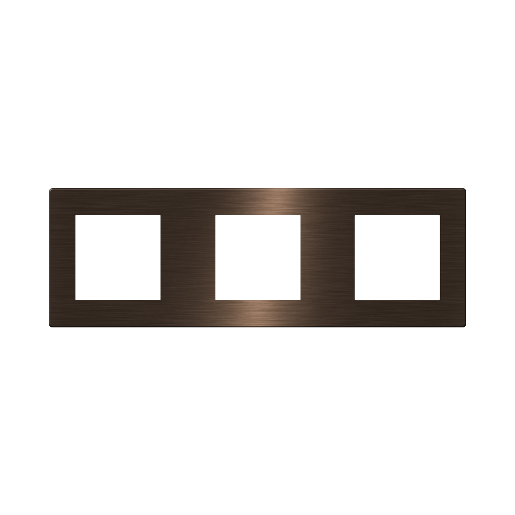 CLK-COV3-GOL Click Brushed Aluminum Cover 3 Frame   UK  Size, gold