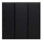 SOL-SWT-3G-B 3 Gang 2 Way Switch Black Color UK Size