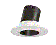 Hermit H60AT 7w, Trimless White Frame - Black Reflector Adjustable