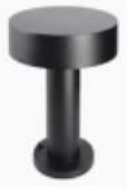 21-BL21A Bollard Light 12W  3000K   IP54 Blak D200*53*D65*H400mm