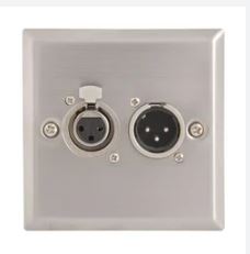 XLR Faceplate With XLR Cabling