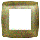 SOL-COV1-COP-G Curve Pure Copper Gold Cover 1 Gang  UK  Size