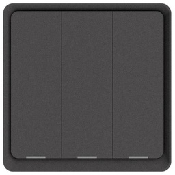 DIO-3G-SW-BEE Dion 3 Gang Gray switch with 3relay (withoutof N neutral connection) Gray